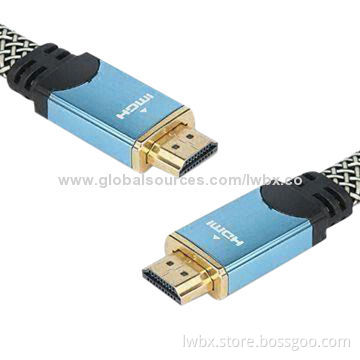 HDMI Cables in Elegant Style, Durable Gold-plated Internal Shield